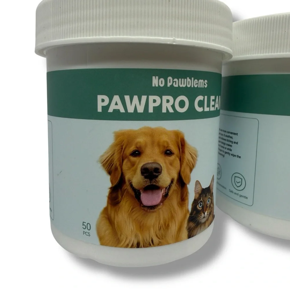 2x Ear Cleaner Finger Wipes 50 Count Dog & Cat Grooming Kit Itch Relief -100 Pcs